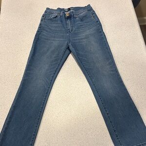 DG2 by Diane Gilman Women's Blue Straight Leg Jeans